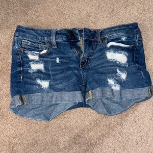 small aeropastle ripped jean shorts